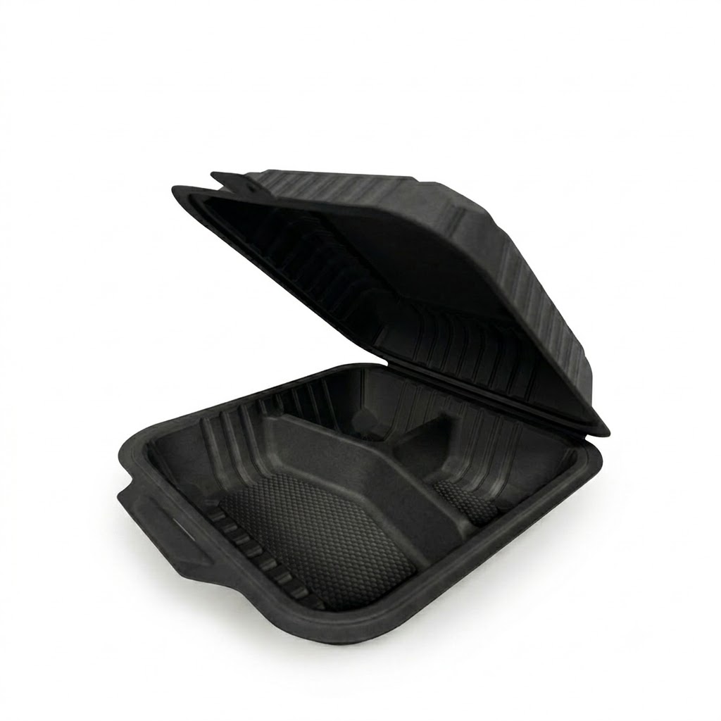 Clamshell 8x8" 3 Compartment